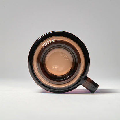 ARNO GLASS Cup & Saucer - Smoke